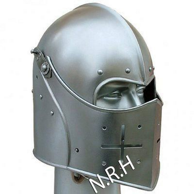 Medieval Knight Close Tournament Armor Helmet Replica Halloween Role Play Gift