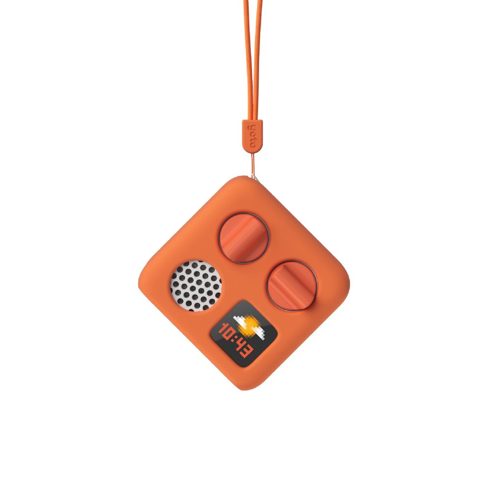 Yoto Mini Adventure Jacket in Fruit Punch (Orange) with Matching Wrist Lanyard  Accessory for Kids Mini Audio Device, Anti-Slip Silicone Skin Cover, Fitted Protective Sleeve Case