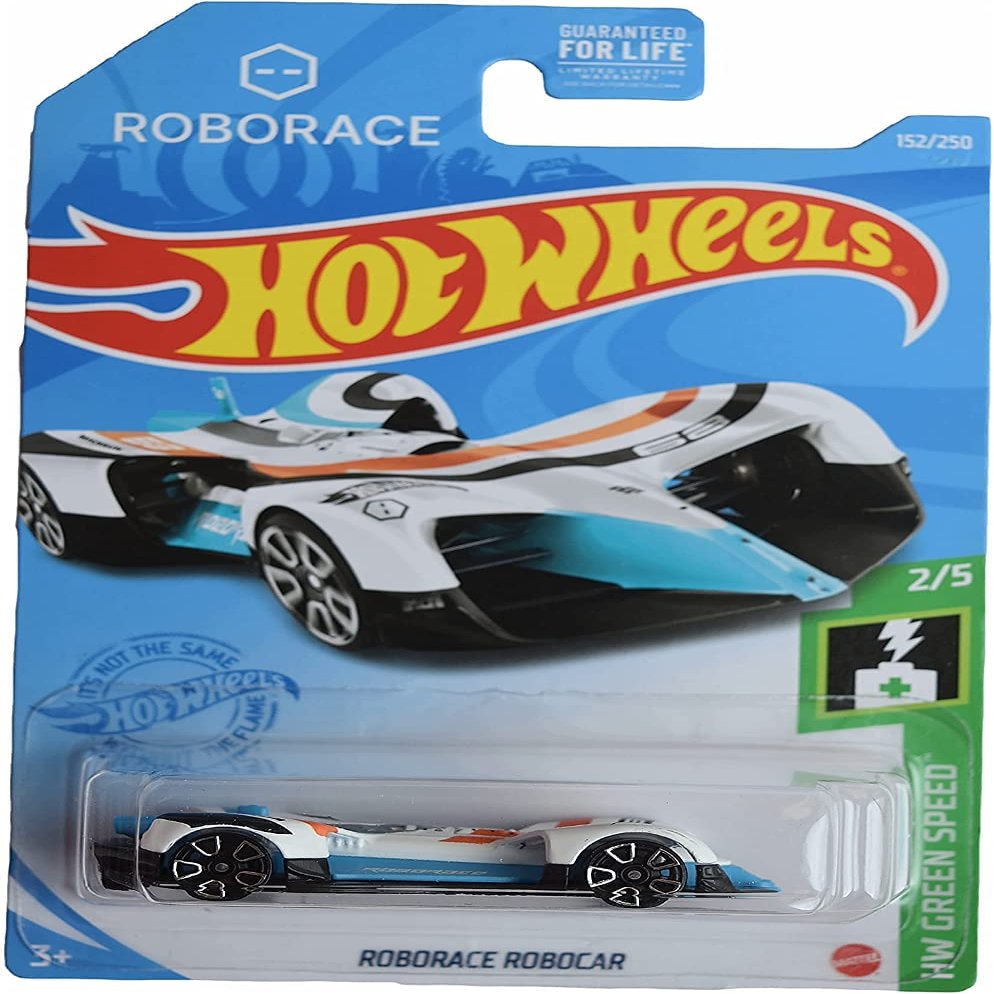 Hot Wheels Roborace Robocar, [White] 152/250 Green Speed 2/5