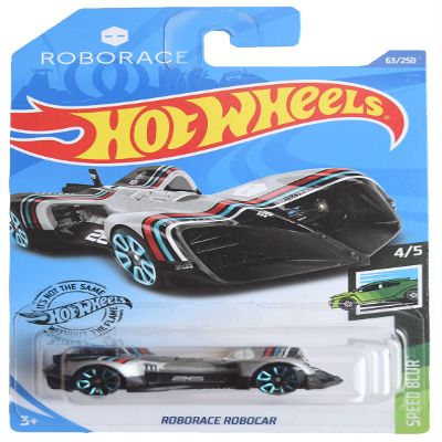 Hot Wheels Roborace Robocar, [Silver] 63/250 Speed Blur 4/5