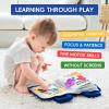 Jollybaby 10 Page Baby Soft Busy Books -My Quiet Book, Travel Toy & Montessori Sensory Educational, Preschool Learning Activities Toy for 1 2 3 Year Old Toddlers Boy Girl(Blue) view 2
