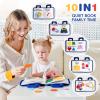 Jollybaby 10 Page Baby Soft Busy Books -My Quiet Book, Travel Toy & Montessori Sensory Educational, Preschool Learning Activities Toy for 1 2 3 Year Old Toddlers Boy Girl(Blue) view 3