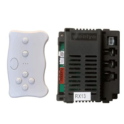 weelye RX13 Four-Sided Socket 2.4G Bluetooth Remote Control and Receiver Kit Kids Powered Ride On Car,Controller Control Box for Children Electric Ride On Car Replacement Parts