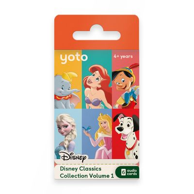 YOTO Disney Classics Collection: Vol. 1 Kids 6 Audio Cards for Use with Player & Mini All-in-1 Audio Device, Educational Screen-Free Listening with Fun Playtime Bedtime Travel Stories, Ages 4+