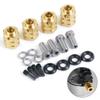 4Pcs 12mm Hex Brass Wheel Hubs Heavy Weights Version for 1:10 RC TRX-4 Crawler Accessories (15mm) view 1