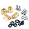 4Pcs 12mm Hex Brass Wheel Hubs Heavy Weights Version for 1:10 RC TRX-4 Crawler Accessories (15mm) view 3
