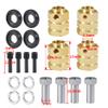4Pcs 12mm Hex Brass Wheel Hubs Heavy Weights Version for 1:10 RC TRX-4 Crawler Accessories (15mm) view 4