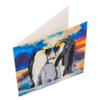 Crystal Art Diamond Painting Card Kit - Penguin Family- Create Your Own 7"x7" Card Kit - for Ages 8 and up view 3
