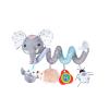 Jollybaby Crib Stroller Car Seat Toys for Baby 0-3-6-9-12 Months, Tummy Time Hanging Sensory Toys for Newborn with Music Box and Teether, Spiral Carseat Toy for Boys Girls Gifts (09-Sz Gray Elephant) view 1
