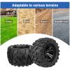 2.8 PreGlued RC Truck Wheels and Tires 12mm Hex w/Foam Inserts for Traxxas Rustler Stampede 4X4 VXL Hoss 4x4 Blackout XTE Pro 1/10 Scale RC Monster Truck Tyres Set (4-Pack) view 4
