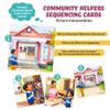 SPARK INNOVATIONS Kids Story Cards Sequence Game Large Storytelling and Sequencing Cards. Community Helper Stories for Sentence Building Educational Picture Card Games view 2
