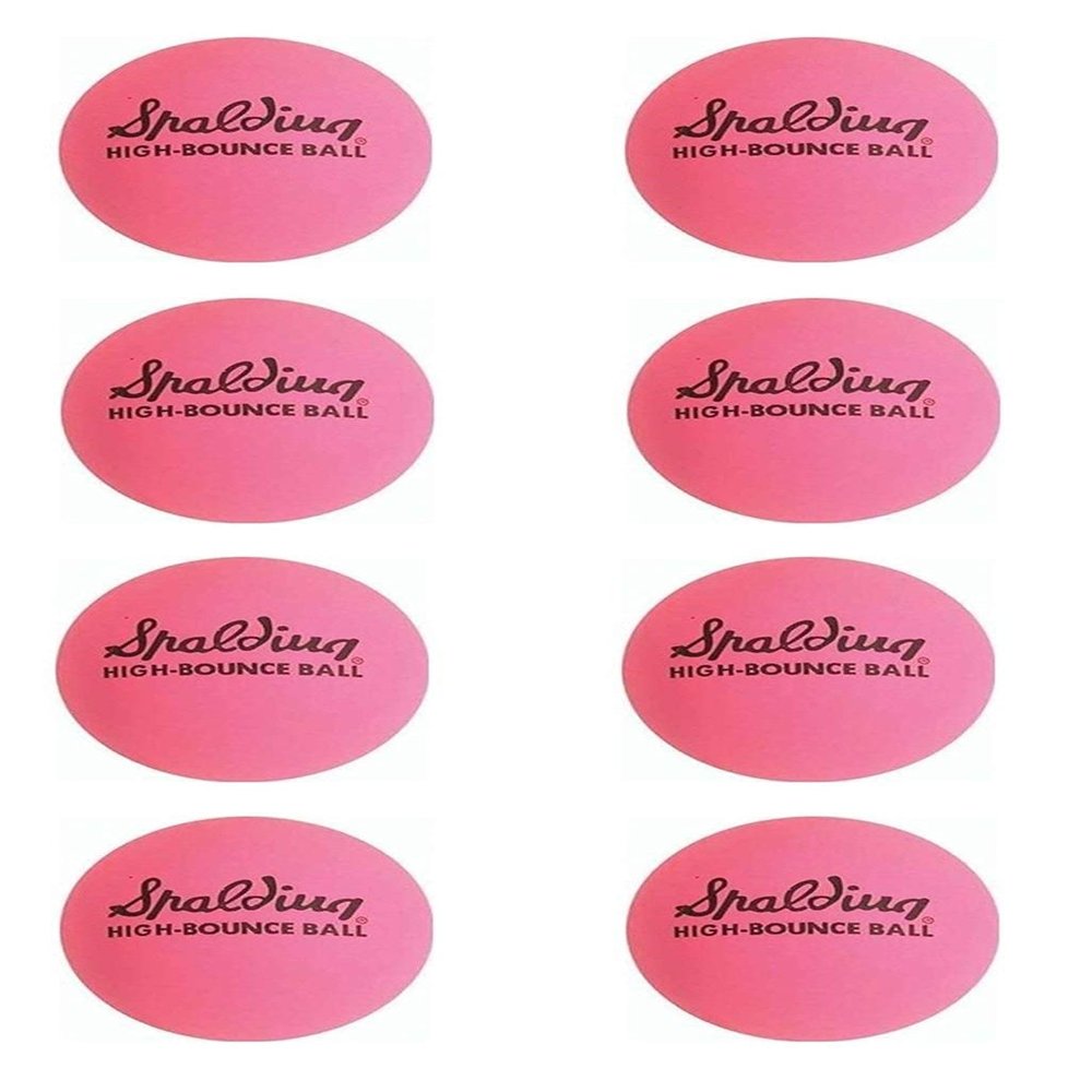 Spalding High-Bounce Pink Ball (Pack of 8)