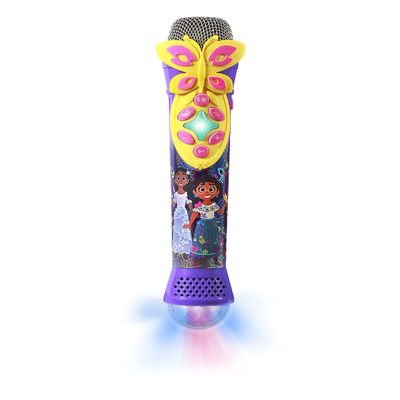 eKids Disney Encanto Karaoke Microphone with Bluetooth Speaker, Wireless Microphone Connects to Disney Songs Via EZ Link Feature, for Fans of Encanto Toys for Girls