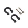 BOLIDORC 1:10 RC Tow Shackles D-Ring Trailer Buckles for 1/10 Scale RC Rock Crawler SCX10 Tamiya CC01 TRX4 D90 D110 RC Car Truck Accessories (4 PCS Black) view 4