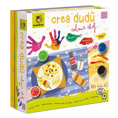 Ludattica - Create Duo Colour Chef Finger Painting Set, Multicoloured (XOT-LD21214)