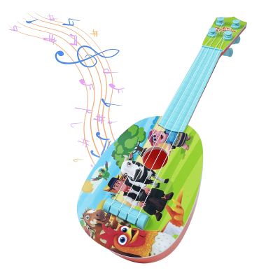 La Granja de Zenon 15" Inch Kids Guitar Toys with 4 Strings Keep Tones,Kids Ukulele for Beginner,Mini Ukulele Guitar Musical Instruments Educational Learning Toys for Toddler Thanksgiving Christmas
