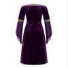 Alvivi Kids Girls Renaissance Medieval Costume Princess Faire Dress Retro Gown for Halloween Party Purple 6 Years view 2