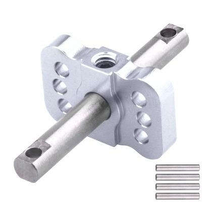 Aluminum Diff Locker Spool for 1/10 Scale 2WD Traxxas Slash Rustler Stampede VXL Bandit Electric Models (Silver)