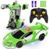 FDJ Remote Control Car - Transform RC Cars, 2.4Ghz 1:18 Scale Transforming RC Drift Car with Flashing Lights, One Key Deformation 360 Degree Rotating Drifting Remote Control Car for Boys Age 4-7 8-12 view 1