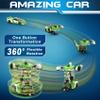FDJ Remote Control Car - Transform RC Cars, 2.4Ghz 1:18 Scale Transforming RC Drift Car with Flashing Lights, One Key Deformation 360 Degree Rotating Drifting Remote Control Car for Boys Age 4-7 8-12 view 2