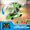 FDJ Remote Control Car - Transform RC Cars, 2.4Ghz 1:18 Scale Transforming RC Drift Car with Flashing Lights, One Key Deformation 360 Degree Rotating Drifting Remote Control Car for Boys Age 4-7 8-12 view 4