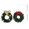10 Pieces Mini Artificial Christmas Wreaths Ornaments, Dollhouse Miniature Christmas Wreath Doll House Mini Xmas Wreath for Dollhouse Door Windows Christmas Tree Decoration (Gold Bell) view 4