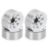 VGEBY Beadlock Wheel Rims, 4 Pcs 1.55 Inch Beadlock RC Wheel Rim Hubs Universal RC Crawler Rims Fit for AX90069 Crawlers(White) Car Model Accessory 1.55 Beadlock Zinc 1.55 view 4