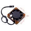 RC Car Motor Cooling Fan Heatsink 16000RPM Brushless ESC Cooling Fan 40x40mm for RC Car 1/8 1/10 540 550 Motor (Gold) view 2