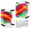 3D Pin Art Toy, Size 3.75 X 5 Unique Metal 3D Pin Art Board Impression Toy for Kids (Rainbow, Plastic) view 3
