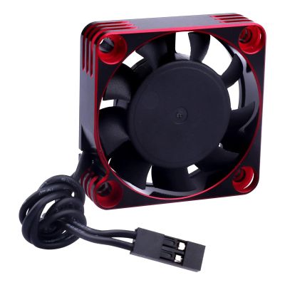 RC Car Motor Cooling Fan Heatsink 16000RPM Brushless ESC Cooling Fan 40x40mm for RC Car 1/8 1/10 540 550 Motor (Red)