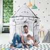 LimitlessFunN Space Rocket Ship Pop Up Kids Play Tent | Includes Star Lights & Carrying Case |, Children Indoor Castle Playhouse for Boys, Toddlers, 41" D x 41" W x 53" H view 2