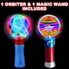 ArtCreativity Light Up Magic Ball Wand & Spinning Light Wand Set  LED Light Spinner Wands for Kids, Includes Flashing Light Up Spinner  Sensory Toys for Kids with Autism  Batteries Included view 2