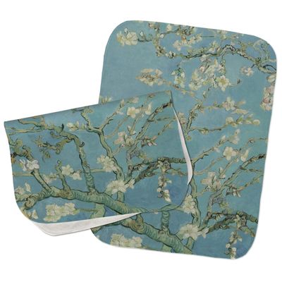 Almond Blossoms Burp Cloths - Fleece - Set of 2