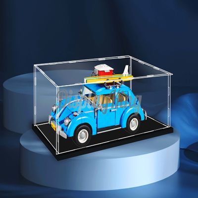 Acrylic Display case Compatible with Volkswagen Beetle 10252 -3mm Thickness (Model Set is not Included) (No Background)