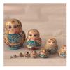BDPP Nesting Dolls Russian Nesting Dolls 10-Layer Basswood Handmade Matryoshka Environmental Protection Nesting Doll Children's Toy Decoration Matryoshka (Size : A) view 1