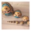 BDPP Nesting Dolls Russian Nesting Dolls 10-Layer Basswood Handmade Matryoshka Environmental Protection Nesting Doll Children's Toy Decoration Matryoshka (Size : A) view 2
