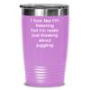 Juggling Tumbler Just thinking about juggling 20oz, Magenta view 1