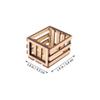 Kisangel Miniature Wooden Storage Basket Model 3Pcs Dollhouse Crates Miniature Baskets for Dollhouse Decor Fairy Garden Accessories 1.96X1.69X1.29 Inches view 2