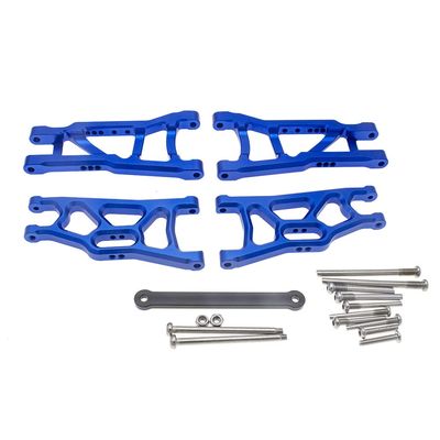 Aluminum Front&Rear Suspension A-Arms&Tie Bar for 1/10 Traxxas Slash 2WD RC Car Upgrade Parts Hop Ups, Replacement of 2555 3631 2532