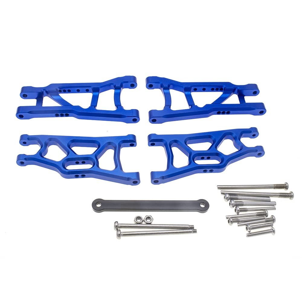 Aluminum Front&Rear Suspension A-Arms&Tie Bar for 1/10 Traxxas Slash 2WD RC Car Upgrade Parts Hop Ups, Replacement of 2555 3631 2532