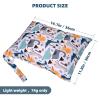 eaxin 3pcs Cloth Diaper Wet Dry Bags Waterproof Reusable with Two Zippered Pockets Travel Beach Pool Daycare Soiled Baby Items Yoga Gym Bag for Swimsuits or Wet Clothes (Dinosaur,Polar bear) view 4