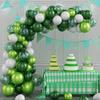 Balloon Garland Arch Kit Green, 107PCS Green White Balloon Arch Kit Balloon Garland, Latex Balloons With Confetti Balloons For Birthday Decoration Wedding Baby Shower Decoration Jungle Party Supplies view 1