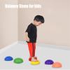 TDMYCS Balance Stepping Stones for Kids Balance Pods-Hedgehog Style Half Dome Stepping Stones Soft Safe Children's Physical Training Toy 1Pcs (Color : Gray, Size : 5PCS) view 3