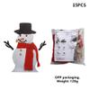15/16Pcs Snowman Kit First Snowman Decorating Kit Snowman Making Kit Winter Party Kids Outdoor Toys Decoration Christmas Holiday Decoration Gift view 2