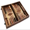 Manopoulos Luxury Olive Burl 15-inch Backgammon Set with Side Storage and Accessories view 3