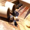 Manopoulos Luxury Olive Burl 15-inch Backgammon Set with Side Storage and Accessories view 4
