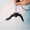 Froiny 10pcs Halloween Hanging Bats Fake Rubber Bats Realistic Spooky Hanging Toy for Halloween Decoration Party Supplies view 2