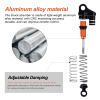 CrazyHobby 36mm Shocks Aluminum Threaded Adjustable for Axial SCX24 Deadbolt Gladiator C10 B-17 JLU 1/24 RC Crawler Upgrade Parts Accessories (Orange) view 2