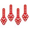 4Pcs Metal CNC RC Car Shock Absorber Mount Adjust Height Angle Stand for Axial SCX10 90046 D90 D110 SCX10III RC Crawler Upgrades (Red) view 3