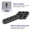 4Pcs Metal CNC RC Car Shock Absorber Mount Adjust Height Angle Stand for Axial SCX10 90046 D90 D110 SCX10III RC Crawler Upgrades (Black) view 2